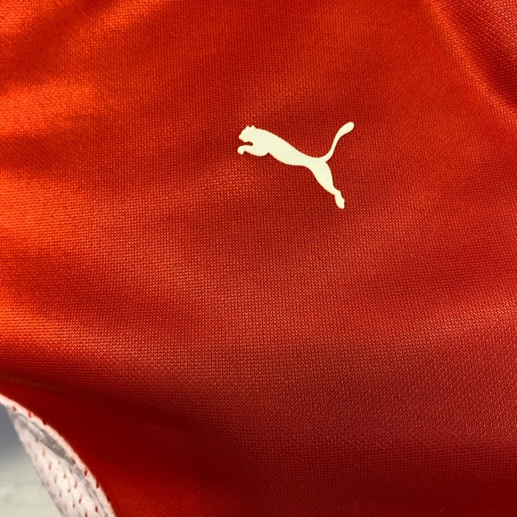 Puma Womens Red White Zip Activewear Jacket w Zipped Pockets  Size S - Picture 14 of 16